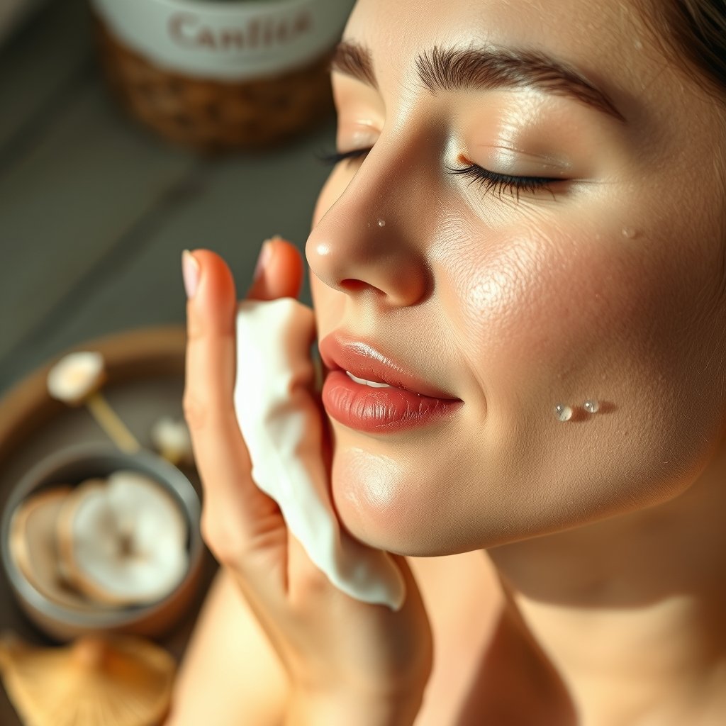 hydrating cleanser in action