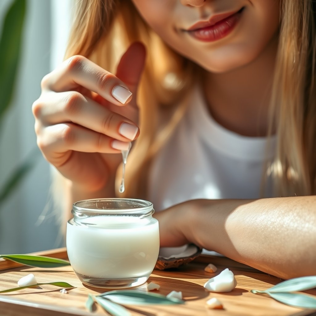 coconut oil in action